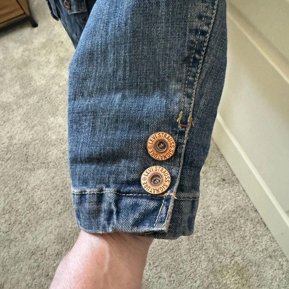 Levi's Strauss Classic Blue Denim Blazer Classic Tailored Fit - Picture 5 of 6